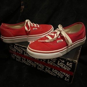 Red Size 6 Vans